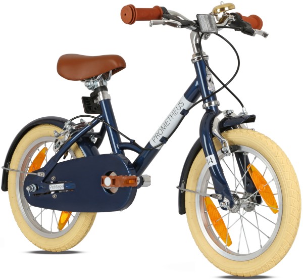 PETITAGE Retro Kinderfahrrad 14 Zoll ab 4 Jahre in Blau