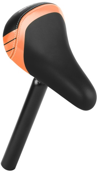 Sattel inkl. Stütze für 10-12 Zoll Laufräder & Kinderräder 25.4 mm in Orange