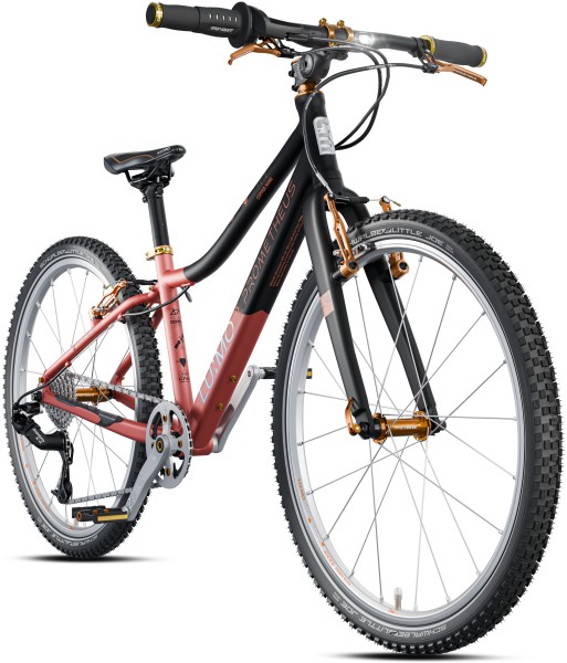 LU:MO Kinderrad 24 Zoll ab 7 Jahre | 8-Gang | COPPER SHINE | LED-Integration