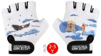 Radhandschuhe Kinder 2 bis 5 Jahre | Fingerlos Gr. S in Weiss Radhandschuhe Kinder 2 bis 5 Jahre | Fingerlos Gr. S in Weiss