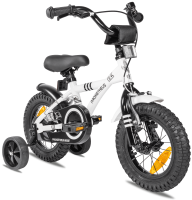 Kinderfahrrad 12 Zoll ab 3 Jahre mit Stützräder Weiss & Schwarz Kinderfahrrad 12 Zoll ab 3 Jahre mit Stützräder Weiss & Schwarz