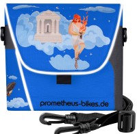 Lenkertasche mit Tragegurt & 3 Riemen Sicherung in Blau Lenkertasche mit Tragegurt & 3 Riemen Sicherung in Blau