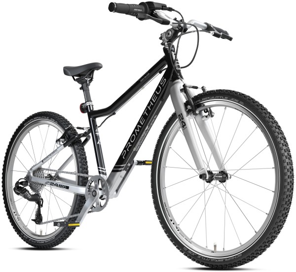 PRO Kinderrad 24 Zoll ab 7 Jahre | 8-Gang | SOOT-BLACK