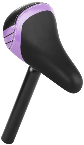 Sattel inkl. Stütze für 10-12 Zoll Laufräder & Kinderräder 25.4 mm in Violett