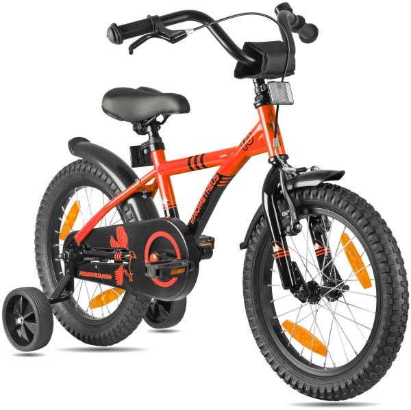 Kinderfahrrad 16 Zoll ab 4-5 Jahre mit Stützräder in Rot & Schwarz *VORVERKAUF