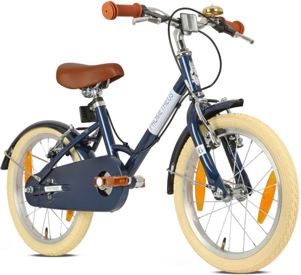 PETITAGE Retro Kinderfahrrad 16 Zoll ab 4-5 Jahre in Blau