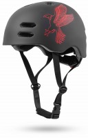 Helm Kinder Größe S 53-55 cm in Rot / Schwarz Helm Kinder Größe S 53-55 cm in Rot / Schwarz