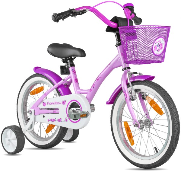 Kinderfahrrad 16 Zoll ab 4-5 Jahre mit Stützräder in Violett *VORVERKAUF