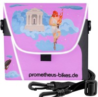 Lenkertasche mit Tragegurt & 3 Riemen Sicherung in Rosa Lenkertasche mit Tragegurt & 3 Riemen Sicherung in Rosa